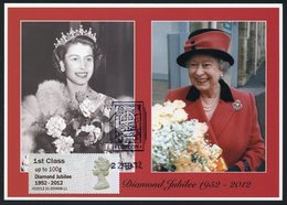 REINO UNIDO / UK (2012) - ATM / Post&Go Carte Maximum Card - Diamond Jubilee, H.M. Queen Elizabeth 1952-2012 - Maximumkaarten