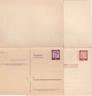 BERLIN    ENTIER POSTAL/GANZSACHE/POSTAL STATIONERY  LOT 2 CARTES AVEC REPONSES - Postcards - Mint