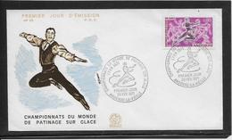 Thème Patinage Artistique  - Jeux Olympiques - Sports - Enveloppe - Pattinaggio Artistico