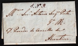 1834. PEREIRO A ALCOUNTIM. CARTA SERVICIO OFICIAL SIN MARCAS POSTALES. TEXTO COMPLETO. MUY CURIOSA. - Lettres & Documents