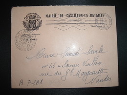 LETTRE MAIRIE OBL.MEC.28-11 1964 CASTILLON LA BATAILLE GIRONDE (33) - Sonstige & Ohne Zuordnung