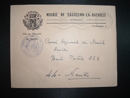 LETTRE MAIRIE OBL.MEC.9-4 1966 CASTILLON LA BATAILLE GIRONDE (33) - Other & Unclassified