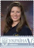 Ukraine 2018, Space, USA Woman Astronaut Tracy Ellen Caldwell-Dyson, 1v - Ucrania