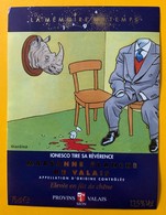 10495 - Ionesco Tire Sa Révérence De La Série La Mémoire Du Temps 1994 Marsanne Blanche Dessin Giardino - Art