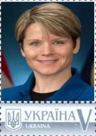 Ukraine 2018, Space, USA Woman Astronaut Anne Charlotte McClain, 1v - Ukraine