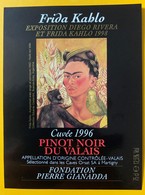 10507 -  Fondation Pierre Gianada Exposition Diego Riva & Frida Kahlo 1998 2 étiquettes Chardonnay Pinot Noir - Kunst