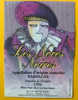 10509 -  Les Noces Noires Pinot Noir De Dardagny 1996 Ilustration Jerry Koh - Arte