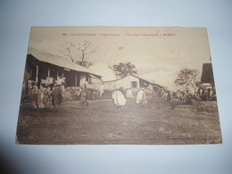 C.P.A.- Afrique - Guinée Française - Fouta Djallon - Une Rue Commerciale à Mamou - 1910 - SUP (BW 86) - Guinée Française