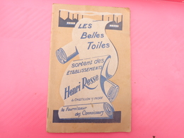 Les Belles Toiles HENRI RESSE  Chatillon S/indre Avec Echantillons - Werbung