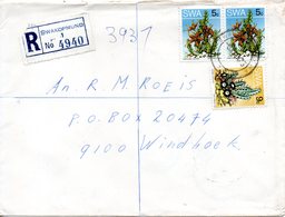 SUD-OUEST AFRICAIN (SWA). Timbres De 1973 Sur Enveloppe Ayant Circulé. Cactus. - Sukkulenten