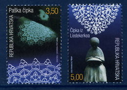 CROATIA 2002 Lace MNH / **.  Michel 619-20 - Croacia