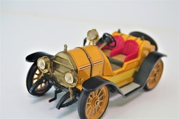 Vintage TIN TOY CAR : Maker SCHUCO - YELLOW 1225 - Mercer Typ 35j 1913 - 18cm - West Germany  - Friction - Collectors & Unusuals - All Brands