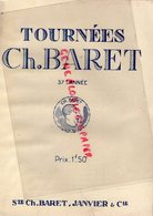 75- PARIS- PROGRAMME THEATRE TOURNEES CH. BARRET-STE JANVIER - MONSIEUR SAINT OBIN-ANDRE PICARD-HARWOOD-PIERRE ETCHEPARE - Programas