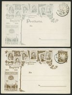 BAYERN PP10C9/11C6 BRIEF, Privatpost: 1806-1906, 2 Und 3 Pf. Wappen Centenar-Feier, Bayrische Jubiläums-Ausstellung Nürn - Autres & Non Classés