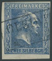 PREUSSEN 11c O, 1858, 2 Sgr. Schwarzblau, R2 GLEIWITZ, Pracht, Mi. 550.- - Sonstige & Ohne Zuordnung