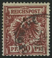 Dt. Reich 50ab O, 1889, 50 Pf. Dunkelfeuerrot, Normale Zähnung, Pracht, Gepr. Jäschke-L., Mi. 280.- - Oblitérés