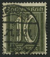 Dt. Reich 159b O, 1921, 10 Pf. Schwarzoliv, Normale Zähnung, Pracht, Gepr. Weinbuch, Mi. 350.- - Usados