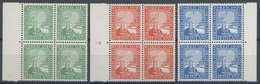 Dt. Reich 372-74 VB **, 1925, Rheinland In Randviererblocks, Pracht, Mi. (220.-) - Used Stamps