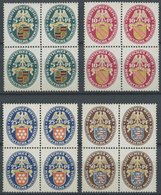 Dt. Reich 398-401 VB **, 1926, Nothilfe In Viererblocks, Prachtsatz, Mi. (920.-) - Used Stamps