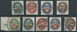 Dt. Reich 398-401,425-29 O, 1926/28, Nothilfe, 2 Prachtsätze, Mi. 360.- - Used Stamps