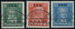 Dt. Reich 407-09 O, 1927, I.A.A., Prachtsatz, Mi. 250.- - Usados