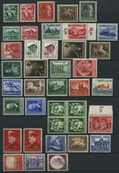 LOTS **, 1938-45, Partie Verschiedener Postfrischer Ausgaben, Pracht, Mi. über 1000.- - Autres & Non Classés