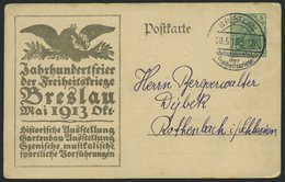 GANZSACHEN PP 27C151/01 BRIEF, Privatpost: 1913, 5 Pf. Germania Jahrhundertfeier Der Freiheitskriege, Ausstellungsplakat - Sonstige & Ohne Zuordnung