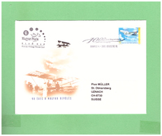 2000 MAGYAR POSTA FDC WITH 1 STAMP TO SWISS - Covers & Documents