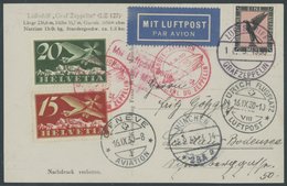 ZEPPELINPOST 86B BRIEF, 1930, Landungsfahrt Nach Genf, Bordpost, Deutsch-schweizerische Frankatur Und Postsonderstempel, - Airmail & Zeppelin