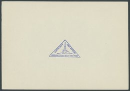 ZEPPELINPOST Brief , 1931, Österreichfahrt, Original Musterabschlag Des Sonderbestätigungsstempels In Blau Auf DIN-A5 Bl - Posta Aerea & Zeppelin
