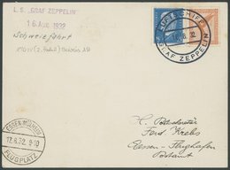 ZEPPELINPOST 170IV BRIEF, 16.8.1932, Kurzfahrt In Die Schweiz, Bordpost, Prachtkarte - Posta Aerea & Zeppelin