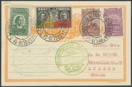 ZEPPELINPOST 220A BRIEF, 1933, 3. Südamerikafahrt, Brasil. Post, Prachtkarte, Gepr. Dr. Simon - Poste Aérienne & Zeppelin