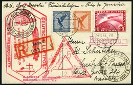 ZEPPELINPOST 238E BRIEF, 1933, Chicagofahrt, Anschlussflug Ab Berlin, Einschreibkarte Mit 1 RM Chicagofahrt, Pracht - Airmail & Zeppelin