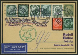 ZEPPELINPOST 286Ca BRIEF, 1934, Weihnachtsfahrt, Bordpost Der Rückfahrt, Prachtkarte - Posta Aerea & Zeppelin