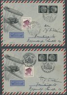 ZEPPELINPOST Brief , 1939, Fahrt Nach Bielefeld, Sonderstempel Bielefeld Und Münster Je Auf Prachtbrief, Dazu LZ 130 Fot - Airmail & Zeppelin