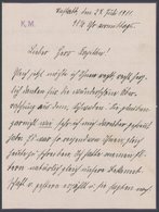 ZEPPELINPOST 1911, Luftschiff Schwaben, Dankesschreiben Zweier Besucherinnen Nach Besichtigung In Baden-Oos An Den 1. Ze - Poste Aérienne & Zeppelin