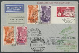 ZULEITUNGSPOST 177 BRIEF, Cyrenaica: 1932, 6. Südamerikafahrt, Prachtbrief - Airmail & Zeppelin