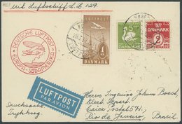 ZULEITUNGSPOST 403 BRIEF, Dänemark: 1936, 1. Südamerikafahrt, Drucksache, Prachtbrief - Luchtpost & Zeppelin