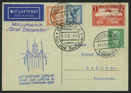 ZULEITUNGSPOST 169 BRIEF, Luxemburg: 1932, Lupostafahrt, Prachtkarte - Correo Aéreo & Zeppelin