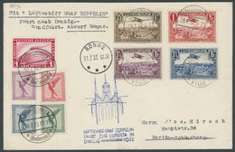 ZULEITUNGSPOST 169B BRIEF, Luxemburg: 1932, LUPOSTA-Fahrt, Abwurf Rönne, Frankiert Mit Flugpostmarken Und Deutscher Zusa - Correo Aéreo & Zeppelin