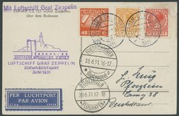 ZULEITUNGSPOST 112 BRIEF, Niederlande: 1931, Schwabenfahrt, Prachtkarte - Correo Aéreo & Zeppelin