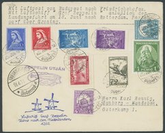 ZULEITUNGSPOST 164B BRIEF, Niederlande: 1932, Fahrt In Die Niederlande, Abwurf Groningen, Prachtbrief - Correo Aéreo & Zeppelin