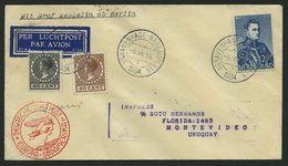 ZULEITUNGSPOST 250Bb BRIEF, Niederlande: 1934: 2. Südamerikafahrt, Anschlussflug Ab Berlin, Prachtbrief - Correo Aéreo & Zeppelin