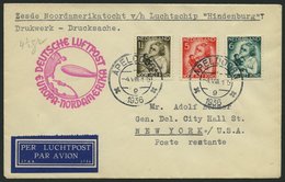 ZULEITUNGSPOST 428 BRIEF, Niederlande, 1936, 6. Nordamerikafahrt, Prachtbrief - Airmail & Zeppelin