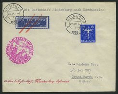 ZULEITUNGSPOST 439 BRIEF, Niederlande: 1936, 9. Nordamerikafahrt, Prachtbrief - Correo Aéreo & Zeppelin