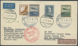 ZULEITUNGSPOST 403A BRIEF, Polen: 1936, 1. Südamerikafahrt, Bordpost, Aufgabe RYBNIK, Mit Deutscher Zusatzfrankatur, Pra - Airmail & Zeppelin