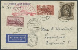 ZULEITUNGSPOST 119E BRIEF, Saargebiet: 1931, Polarfahrt, Bis Leningrad, U.a. Frankiert Mit Mi.Nr. 103, Prachtbrief - Airmail & Zeppelin