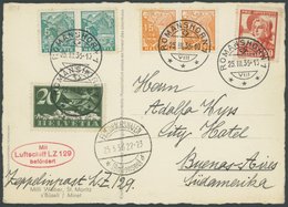 ZULEITUNGSPOST 402 BRIEF, Schweiz: 1936, Deutschlandfahrt, Prachtkarte - Airmail & Zeppelin