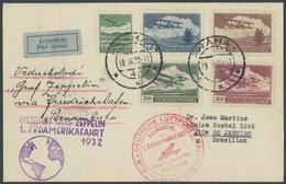 ZULEITUNGSPOST 138B BRIEF, Tschechoslowakei: 1932, 1. Südamerikafahrt, Anschlußflug Ab Berlin, Prachtbrief - Correo Aéreo & Zeppelin