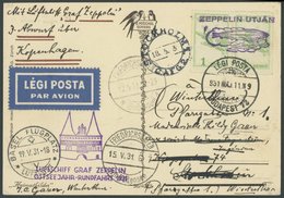 ZULEITUNGSPOST 108 BRIEF, Ungarn: 1931, Ostseejahr-Rundfahrt, Irrläufer, Vorgesehen Budapest - Stockholm, Gestrichen Und - Airmail & Zeppelin